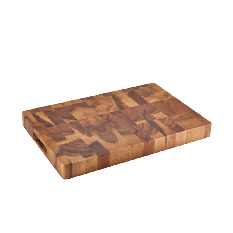 Acacia Wood End Grain Chopping Board 18 x 12 x 1.75 Acacia Wood End Grain Chopping Board 18 x 12 x 1.75