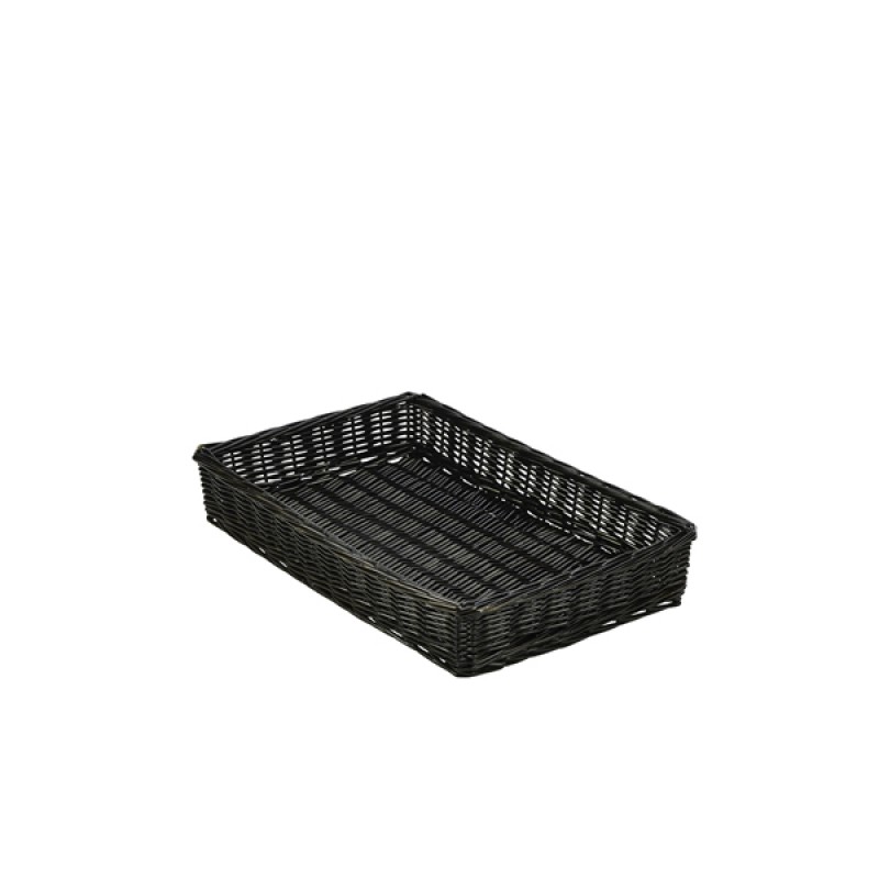 Wicker Display Basket Black 46X30X8cm Wicker Display Basket Black 46X30X8cm