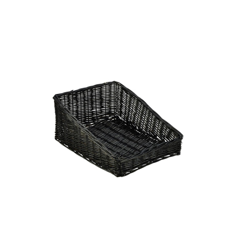Wicker Display Basket Black 46X36X20cm Wicker Display Basket Black 46X36X20cm