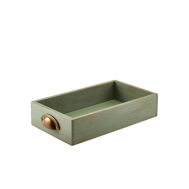 GenWare Green Wash Acacia Wood Display Drawer GN 1/3 GenWare Green Wash Acacia Wood Display Drawer GN 1/3