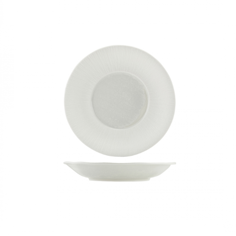 Incise Porcelain Lucine Deep Winged Plate 26cm Incise Porcelain Lucine Deep Winged Plate 26cm