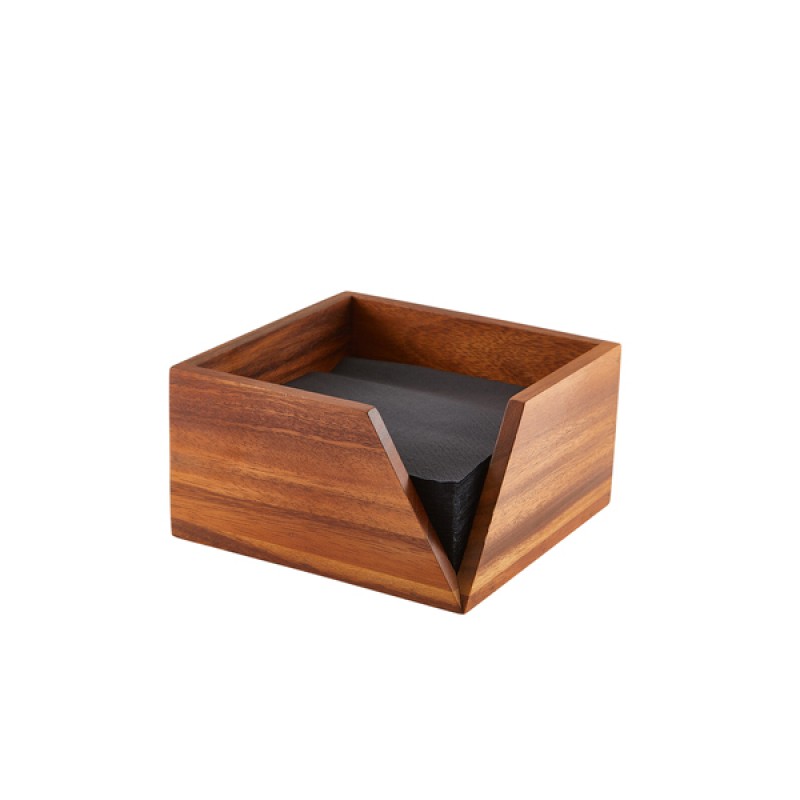 GenWare Acacia Wood Serviette Holder 18.6 x 10cm GenWare Acacia Wood Serviette Holder 18.6 x 10cm