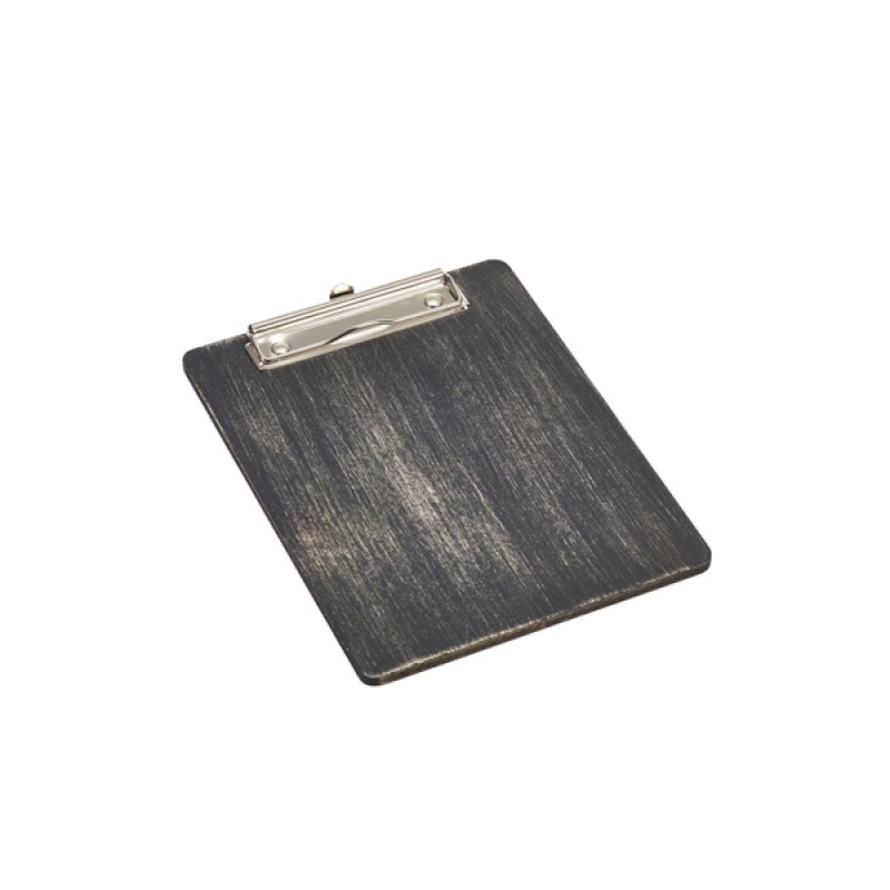 Black Wooden Menu Clipboard A5 18.5x24.5x0.6cm Black Wooden Menu Clipboard A5 18.5x24.5x0.6cm