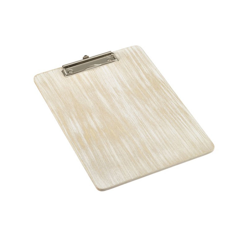 White Wash Wooden Menu Clipboard A4 24x32x0.6cm White Wash Wooden Menu Clipboard A4 24x32x0.6cm