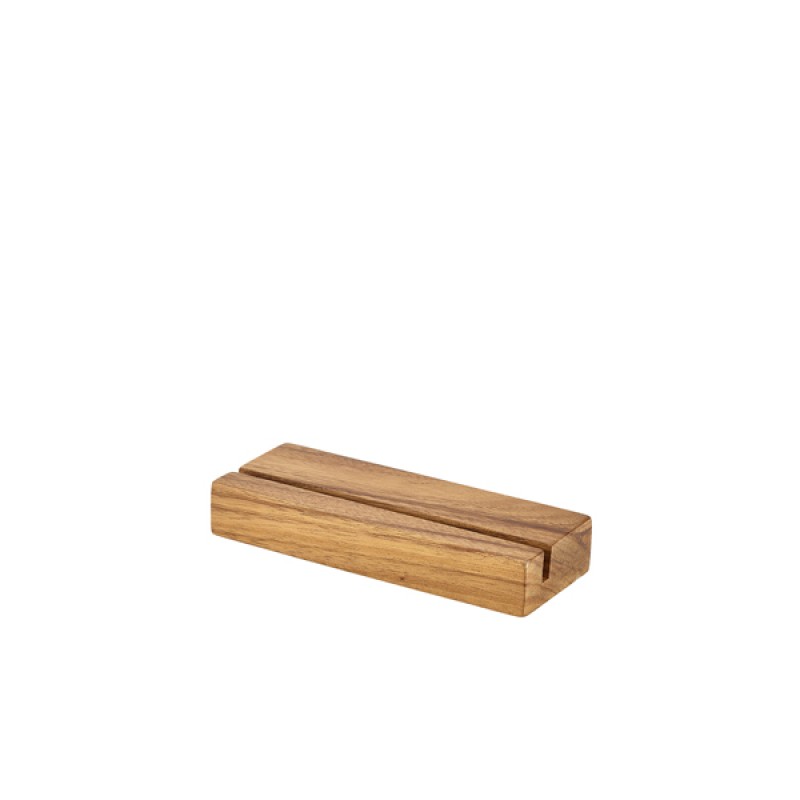 Acacia Wood Menu Stand 20 x 3.2 x 7.5cm Acacia Wood Menu Stand 20 x 3.2 x 7.5cm