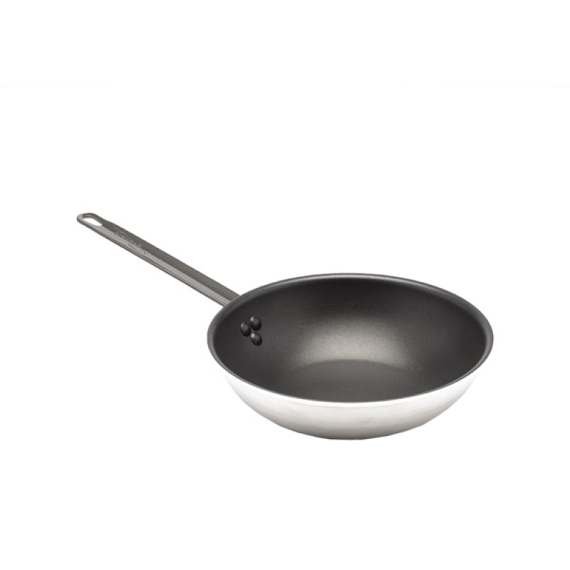 Non Stick Teflon Aluminium Flat Base Wok 30cm Non Stick Teflon Aluminium Flat Base Wok 30cm