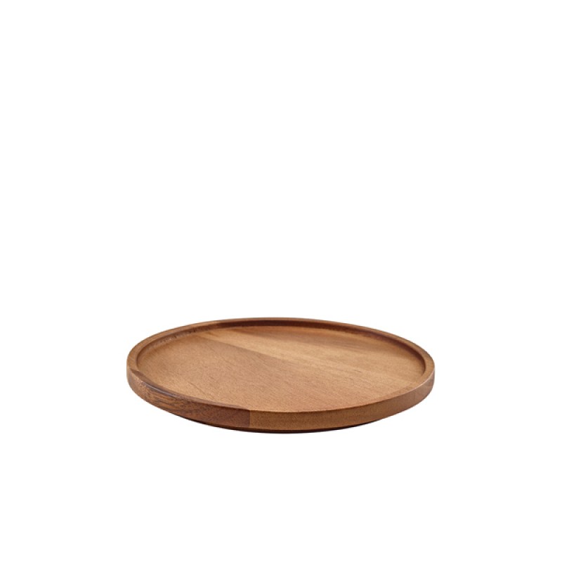 GenWare Acacia Wood Presentation Plate 20.5cm GenWare Acacia Wood Presentation Plate 20.5cm
