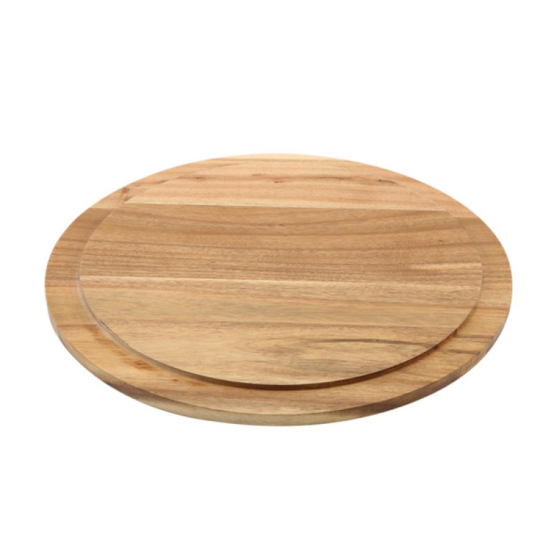 Genware Round Wood Serving / Cake Board 33cm Genware Round Wood Serving / Cake Board 33cm
