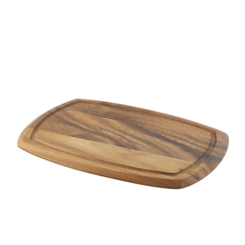 Genware Acacia Wood Serving Board 36 x 25.5 x 2cm Genware Acacia Wood Serving Board 36 x 25.5 x 2cm