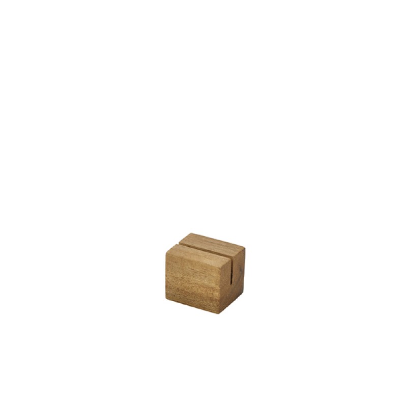 Acacia Wood Sign Holder 3 x 2.5 x 2.5cm Acacia Wood Sign Holder 3 x 2.5 x 2.5cm