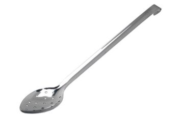 S/St.Perforated Spoon 350ml With Hook Handle