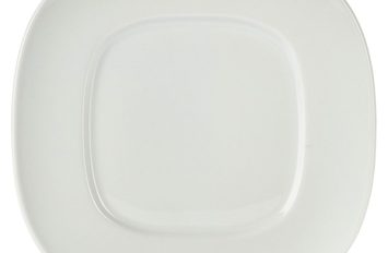 Royal Genware Wide Rim Rounded Square Plate 23cm