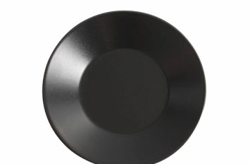 Luna Wide Rim Plate 21cm ø Black Stoneware