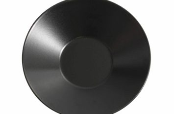 Luna Soup Plate 23cm ø x 5cm H Black Stoneware