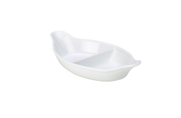 Royal Genware Divided Veg. Dish 28cm White