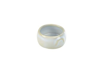 Terra Stoneware- Rustic White Butter Pot 3oz/90ml
