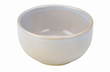 Terra Stoneware- Rustic White Round Bowl 12.5cm