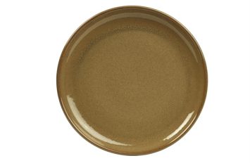 Terra Stoneware- Rustic Brown Coupe Plate 24cm