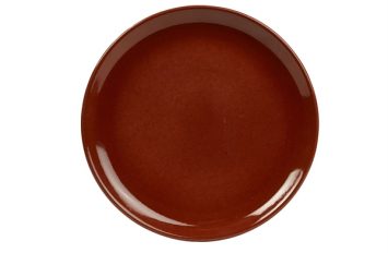 Terra Stoneware- Rustic Red Coupe Plate 24cm