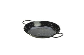 Black Enamel Paella Pan 20cm