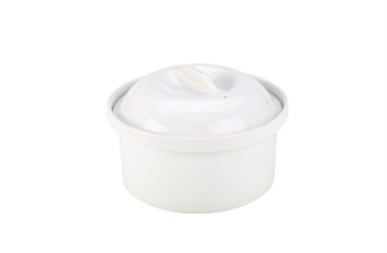 Royal Genware Round Casserole Dish 1.5L White