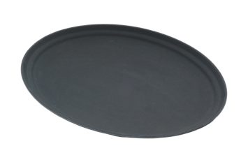 Gen-Grip 27" Oval Non-slip Tray Black