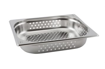 Perforated St/St Gastronorm Pan 1/2-100mm