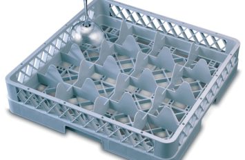 Genware 16 Comp Glass Rack With 3 Extenders