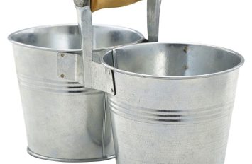 Galvanised Steel Combi Serving Buckets 10cm Ø