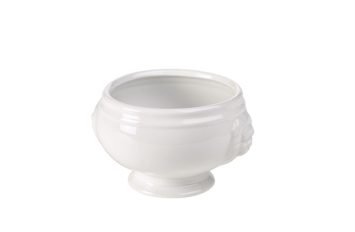 Lion-Head Soup Bowl White 11cm 14oz