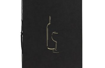 Classic A4 Wine List Black 8 Pages