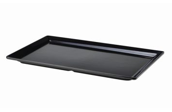 Black Melamine Platter GN 1/1 Size 53 x 32cm