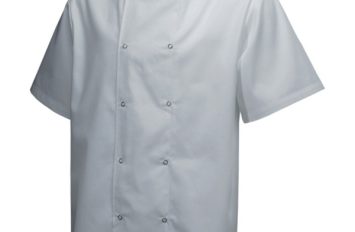 Basic Stud Jacket (Short Sleeve)White XS Size