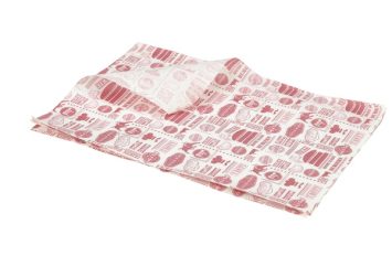 Greaseproof Paper Red Steak House Design 25x35cm (1000 shts)