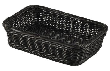 Polywicker Display Basket GN 1/4 Black