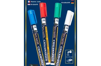 Chalkmarkers 4 Colour Pack (R,G,W,BL) Small