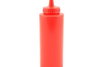 Genware Squeeze Bottle Red 12oz / 35cl