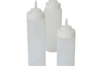 Squeeze Bottle Wide Mouth Clear 16oz / 47cl