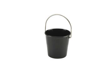 Stainless Steel Miniature Bucket 4.5cm Ø Black