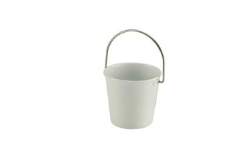 Stainless Steel Miniature Bucket 4.5cm Ø White
