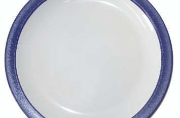 Harfield Plate 17cm Solid Colour Band