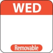 Wednesday Label - 1" Square (1000)