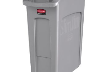Rubbermaid Slim Jim Waste Container Grey - 60Ltr