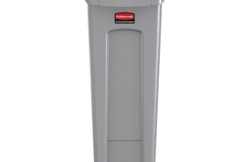 Rubbermaid Slim Jim Waste Container Grey - 87.1Ltr