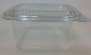 Clear Sq Hinged Container 375cc (20 x 50)